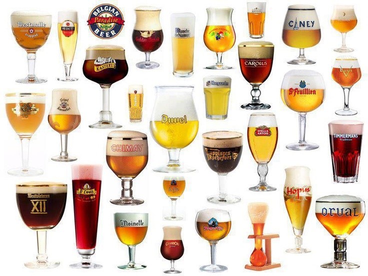 Image result for belgian beer glasses picture