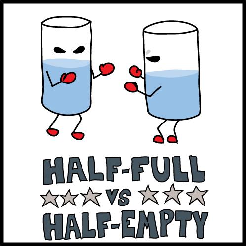 Half full or half empty? And does it matter?