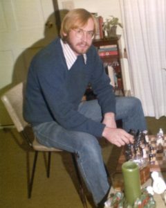 Steve Reichert Playing Chess when he was 25